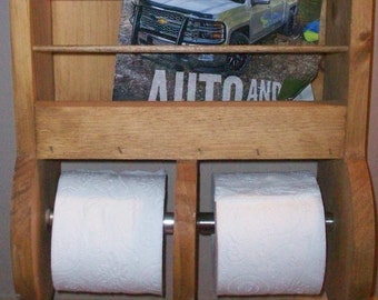 Bathroom Magazine Rack and Toilet Paper Holder