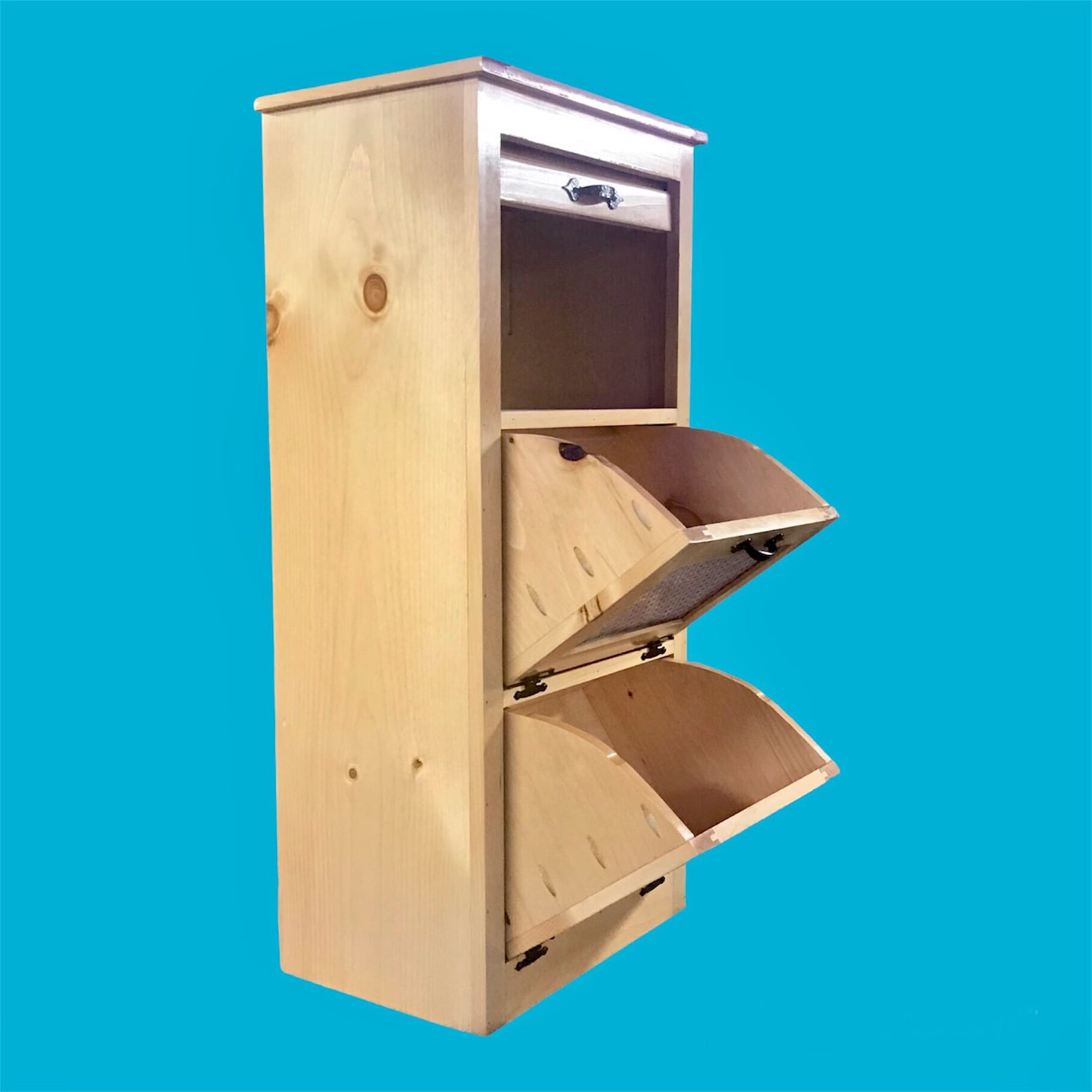 Potato and Onion Bin With Tambour Door Etsy