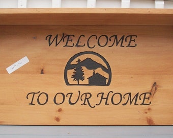 Welcome Sign / Shelf