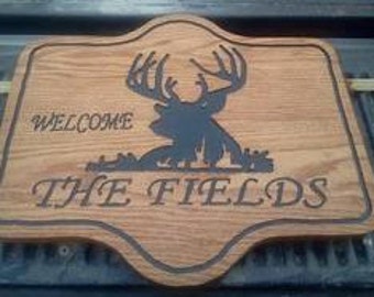 Custom Made Hand Engraved Welcome Signs