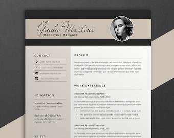Resume template/ Resume | Resume Word | Teacher Resume | Modern Resume | Indesign Resume | Cv | Cv template | Resume Template with Photo