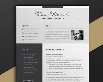 Resume Template / Resume | Resume Word | Cv | Cv template | Resume Teacher | curriculum vitae | resume templates | cv template word | Icons