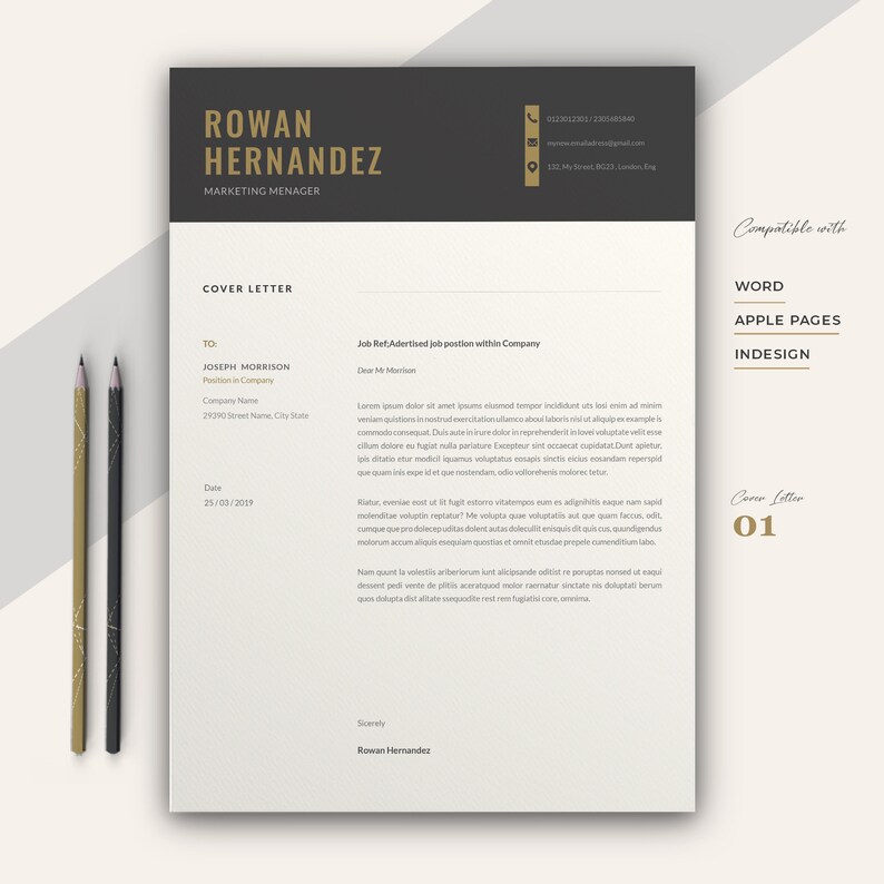 Resume / Resume Template Resume Template Word Cv Template Resume Template Teacher Cv Template Professional Cv Template with photo image 5