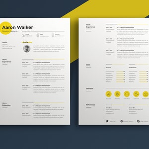 Modern Resume Template Resume Template Resume Template Word Resume Cv Template Instant download Cv Cv Resume Resume Word image 3