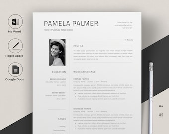 Resume | Resume Template Google Docs | Resume Template | Resume Template Word | Cv Google Docs | Resume Word | Resume Teacher | Cv Template