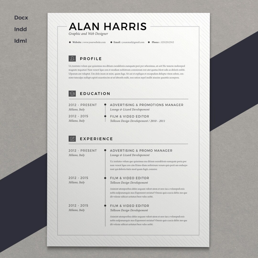 Resume Alan - Etsy