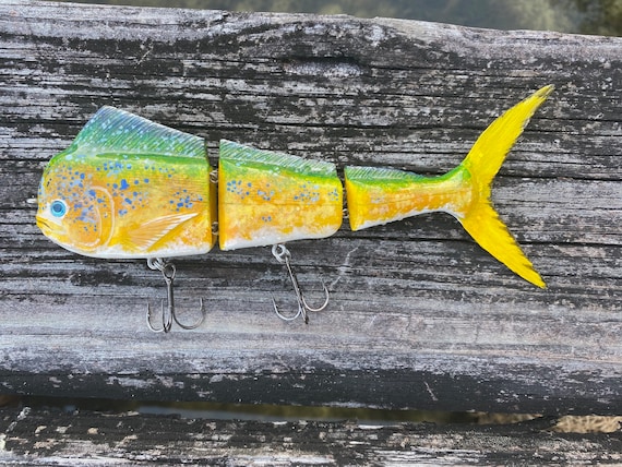 Hand Carved/made Mahi Mahi Swim Bait Fishing Lure -  Canada