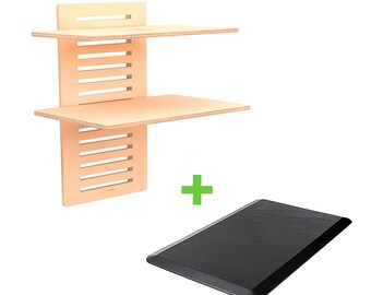 WallStand Standing Desk PLUS Anti-Fatigue Mat COMBO