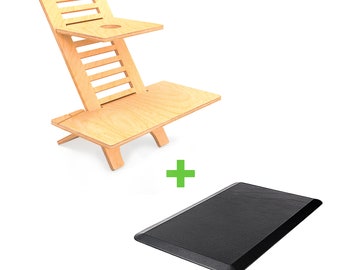 Original DeskStand Standing Desk PLUS Anti-Fatigue Mat COMBO