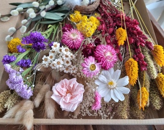 Limited Easter dry flower giftbox Dried flowers in many different colors making your own wreath or bouquet DIY centerpieces Table decoration