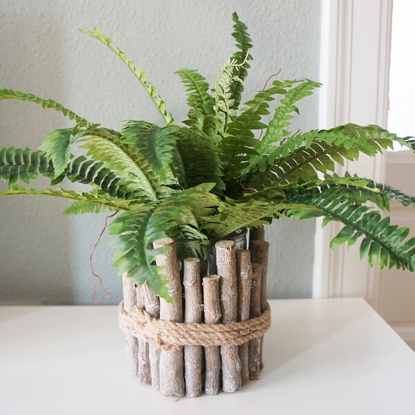 Boston ferns bush, a bush of Boston swordfern green fern bush, artificial Platycerium, fern bush for garden or home decor, tropical plant