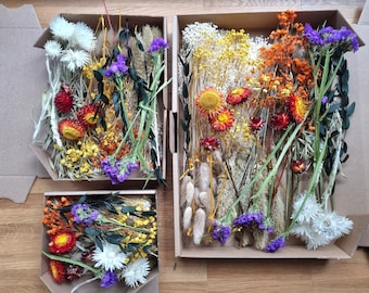 DIY mix spring dried flower for wreath, dry flower bag dried flowers, preserved flower, Easter decorations