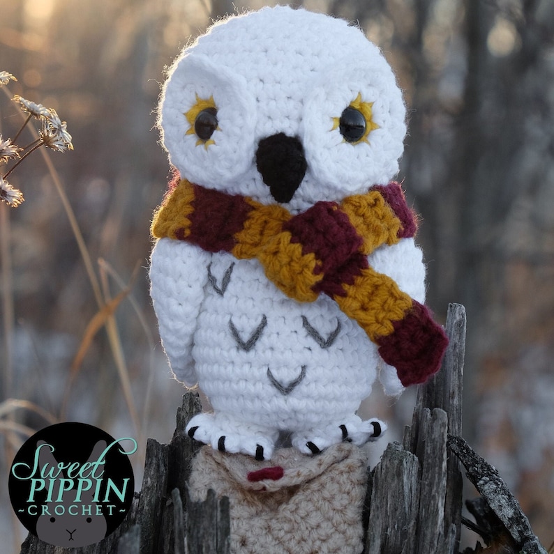 Eira Owl w/ Envelope PDF Crochet Pattern by SweetPippin image 1