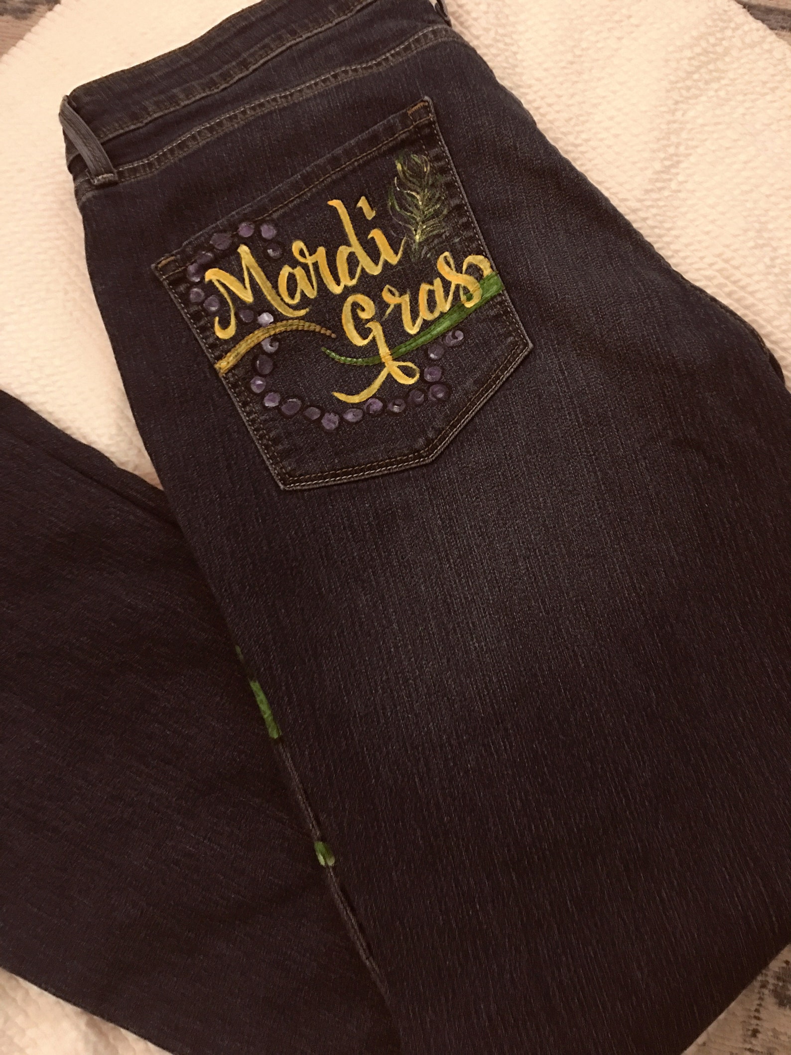 mardi gras jean pants