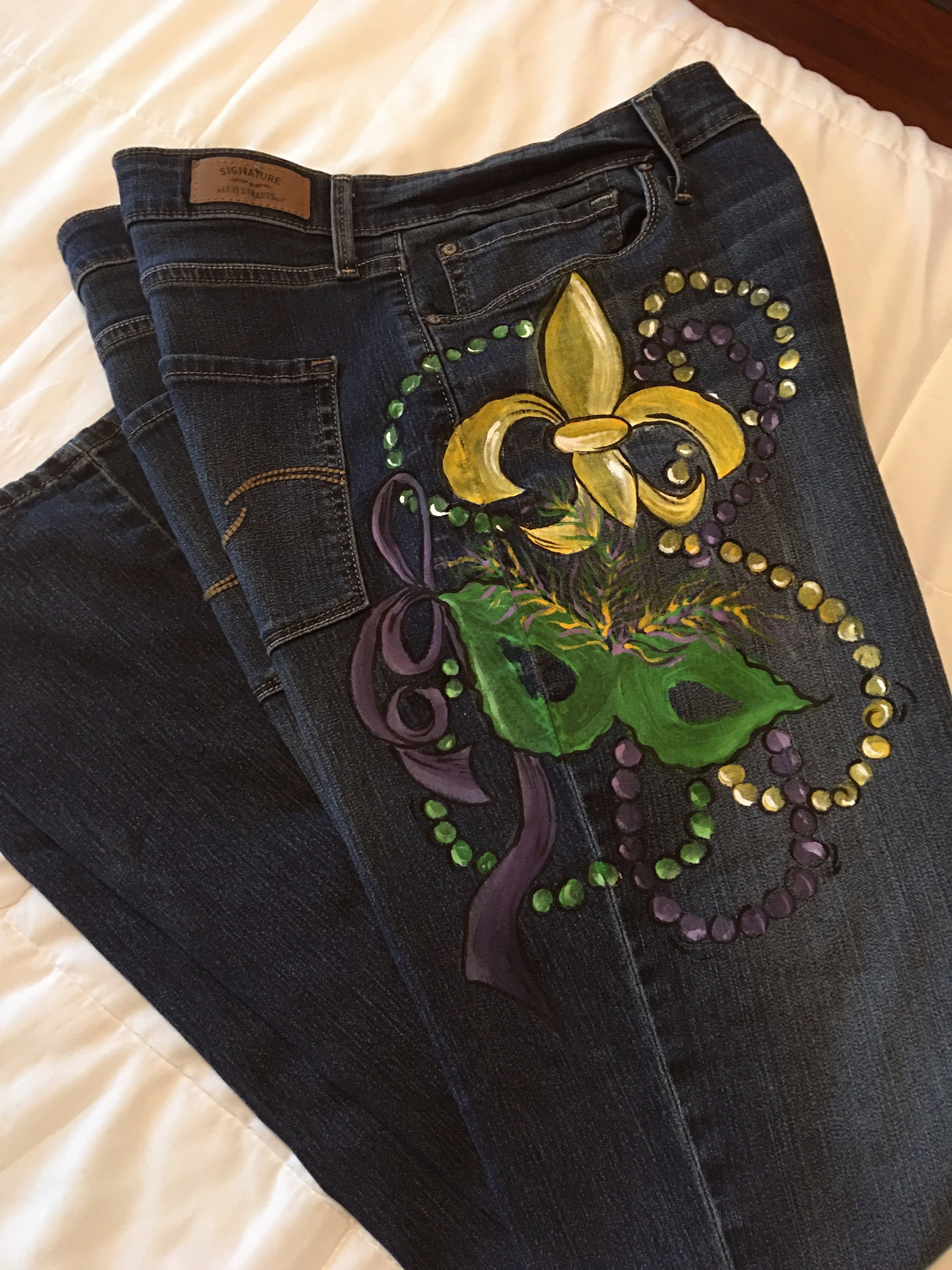 mardi gras jeans for women