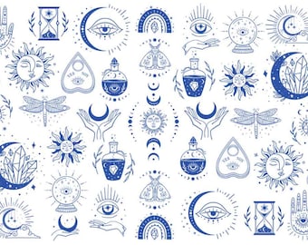 ceramic underglaze decal -Mystical designs