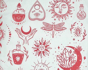 ceramic underglaze decal -Mystical designs