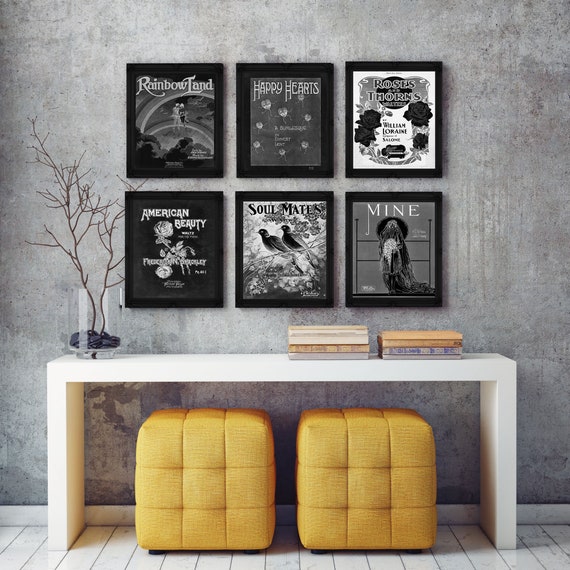 6 Print Set 8x10 Gothic Home Decor Goth Decor Gothic Decor Etsy