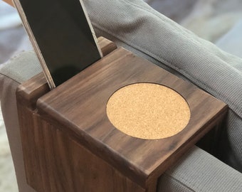 custom wood coaster wood couch sofa couch sofa armrest tray chair tray end table tray cell phone holder iphone stand