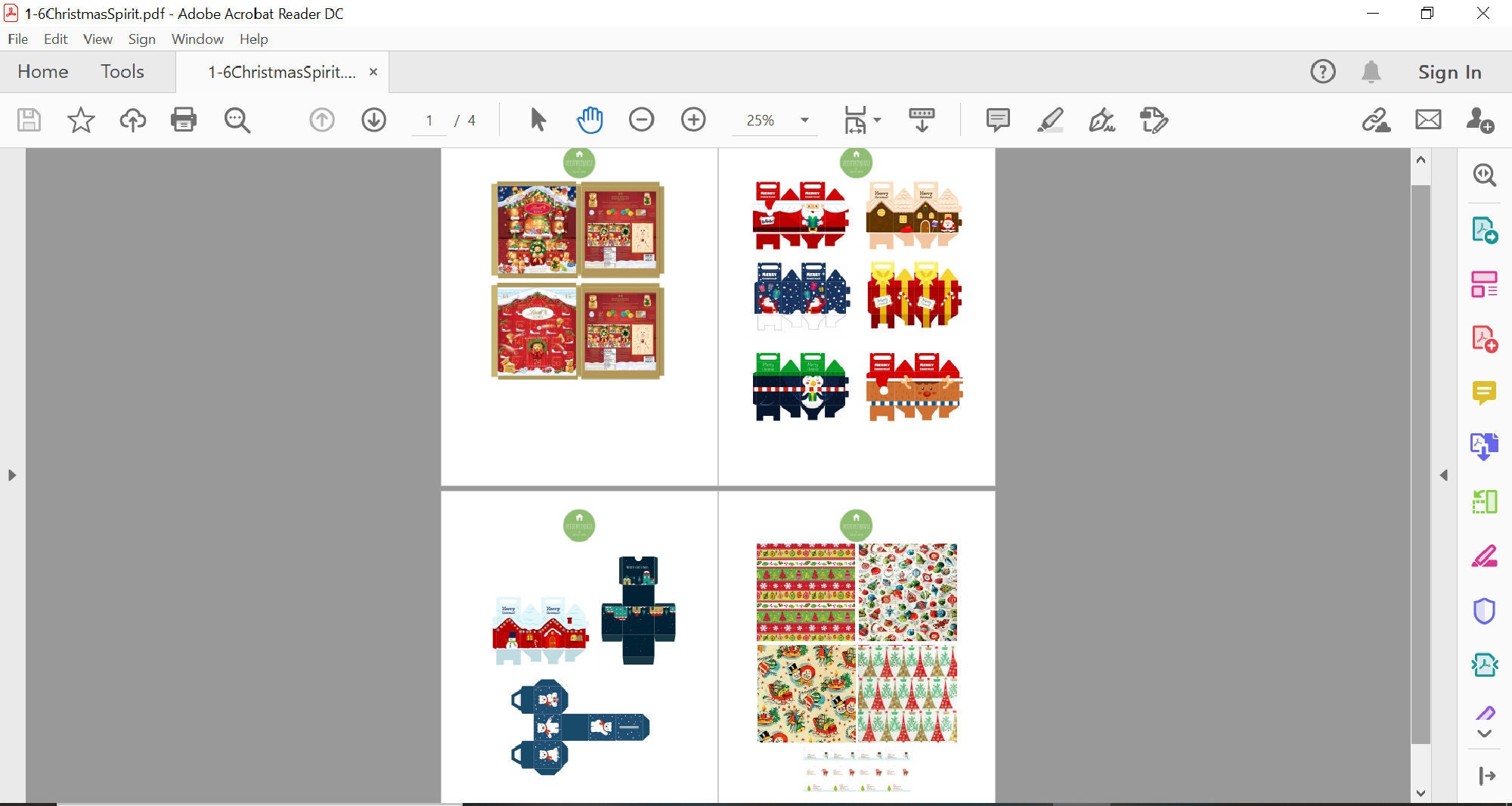 Printable 1:6 Miniature Play Scale DIY Christmas Spirit Pack - Etsy