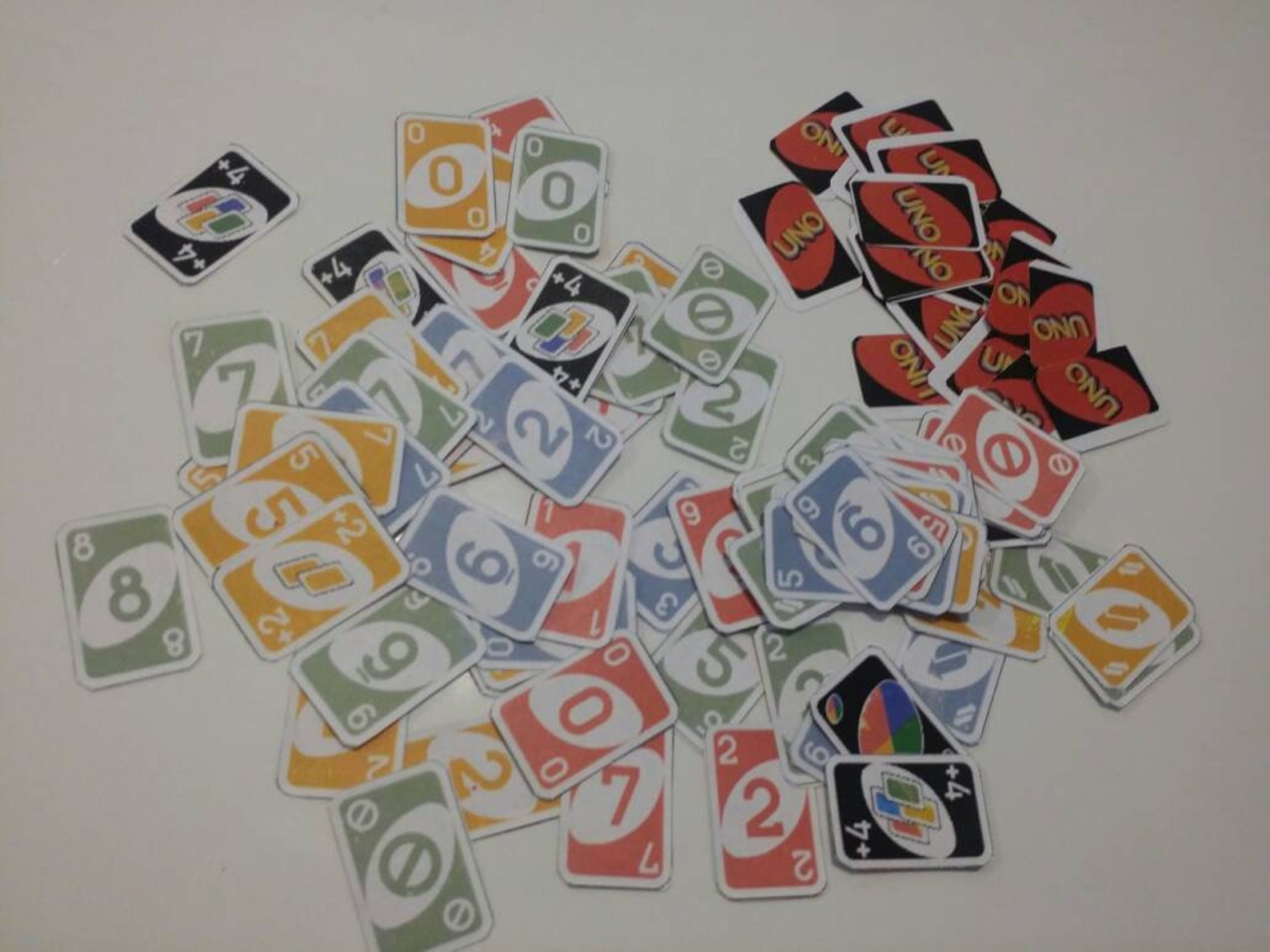 Printable 1:3 Miniature Scale Uno Card Game 108 Cards Double | Etsy