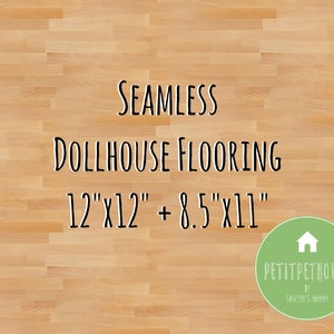 Printable Seamless Wood Wooden Tiles Miniature Dollhouse Flooring Instant Download Digital Paper for Miniature Doll house Scrapbook