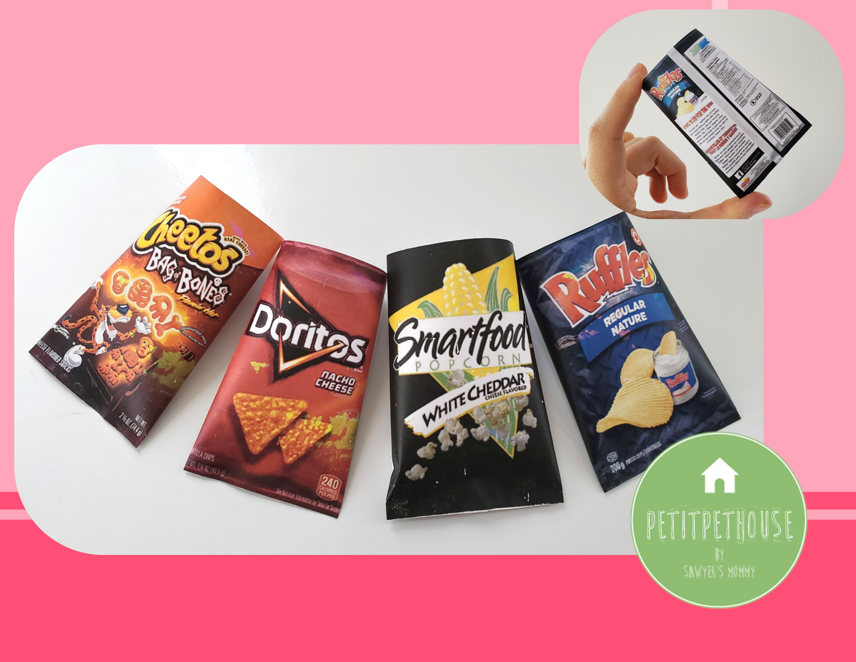 Printable 1:3 Miniature Snack Chip Bags Ver 2 Doll Toys | Etsy