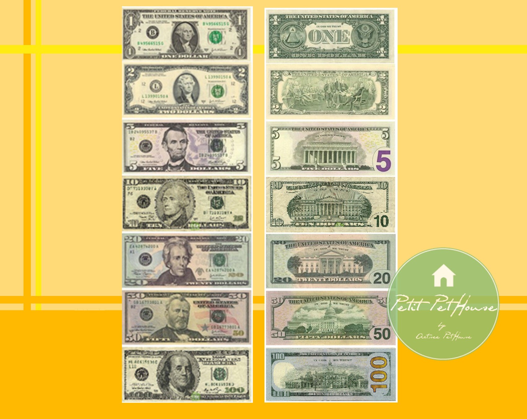 Printable Canadian Play Money Bundle For Kids Pretend Play Printable 