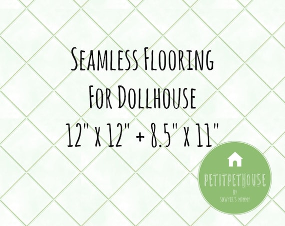 Printable Grassy Green Ceramic Tiles Dollhouse Flooring | Etsy