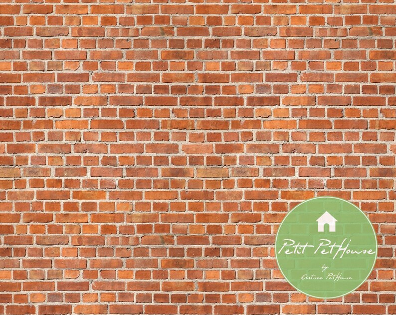 Printable Seamless Red Brick Wall Dollhouse Wallpaper - Etsy