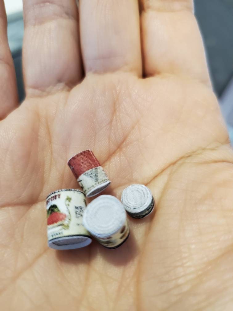 Cibo In Miniatura Per Casa Delle Bambole 1:12 - Lattina Vintage Aringa Capriolo