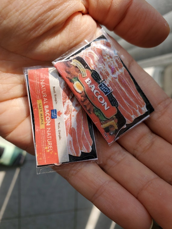 Details about / Kitchen Food Miniature Package Bacon Zuru Surprise FITS Barbie 1:6