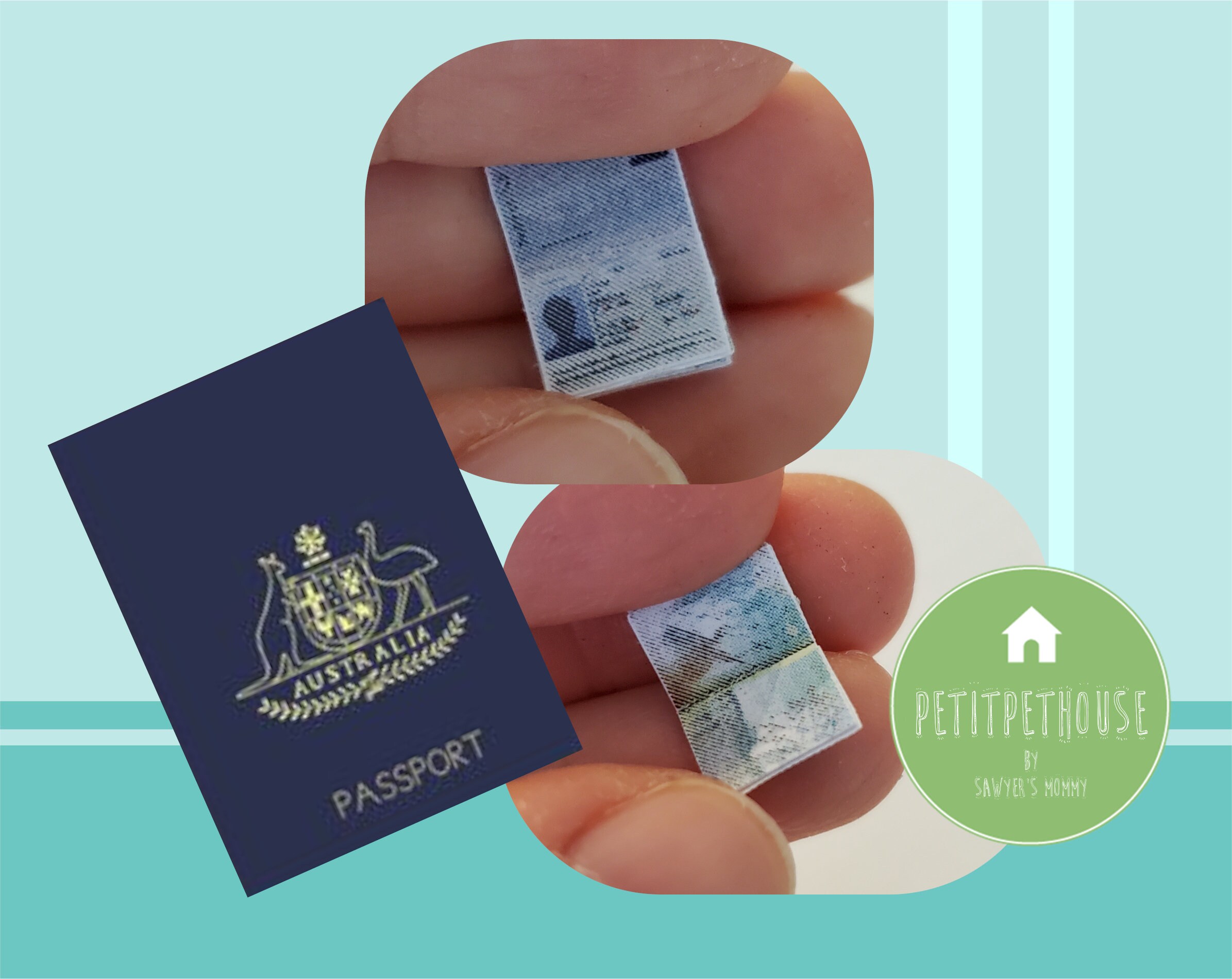 Printable 1:12 Miniature Dollhouse Passport Ver 2 DIY | Etsy