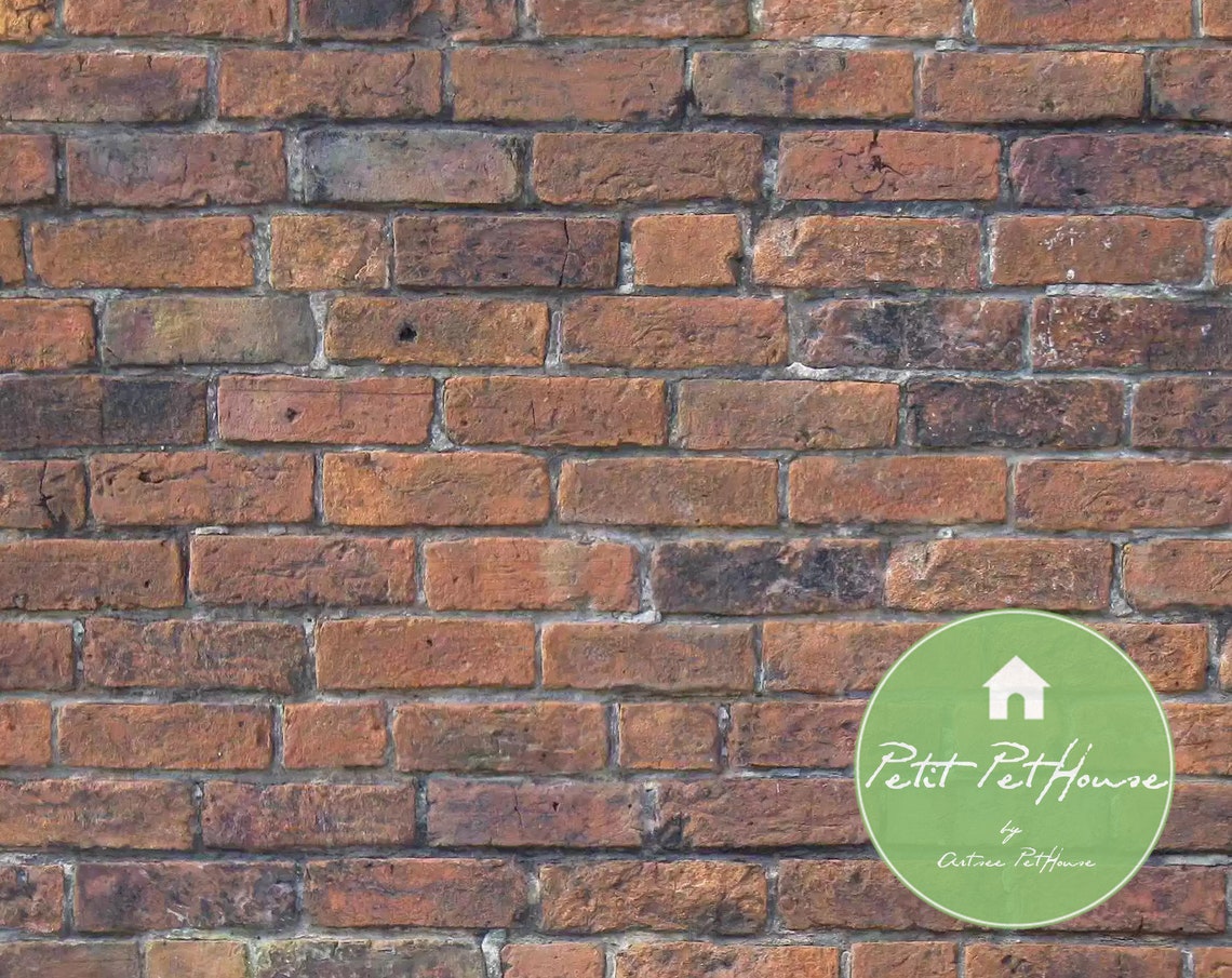 Printable Seamless Larger Brick Wall Dollhouse Wallpaper - Etsy