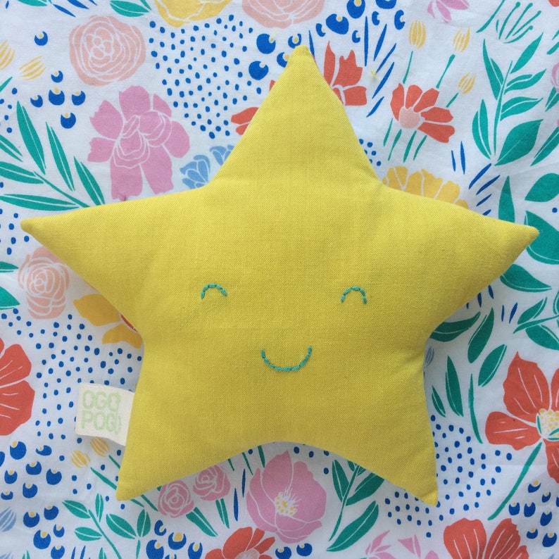 Organic Pillow Marina The Star 8 Organic Stuffed Etsy