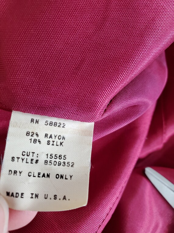 Jupe Vintage 90s Max Studio En Mesh Brodé Mauve - Taille 36/38, Occasion Très Bon État