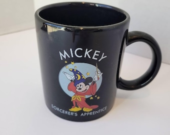 ヴィンテージ 1990年 ディズニー ファンタジア ミッキーマウス 魔法使いの弟子 10オンス コーヒーマグ