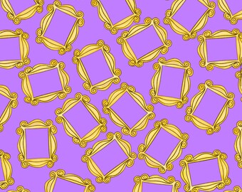 90s and 00s Friend frame seamless pattern