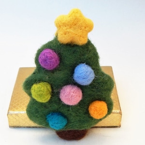 Christmas Tree Plush, Needle Felted Christmas Tree, Christmas Tree Decoration, Christmas Tree Ornament, Christmas Tree Toy, Gifts Under 20
