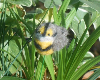 Meadowlark Needle Felt, Needle Felted Bird, Miniature Meadowlark, Bouquet Embellishment, Bridal Bouquet Decoration, Floral Stem Floral Decor