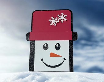 Porta tarjetas de regalo navideñas