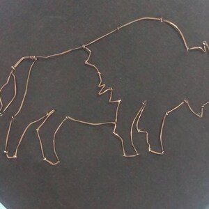 Buffalo New York Wall Decor Home Accent Bison Outline