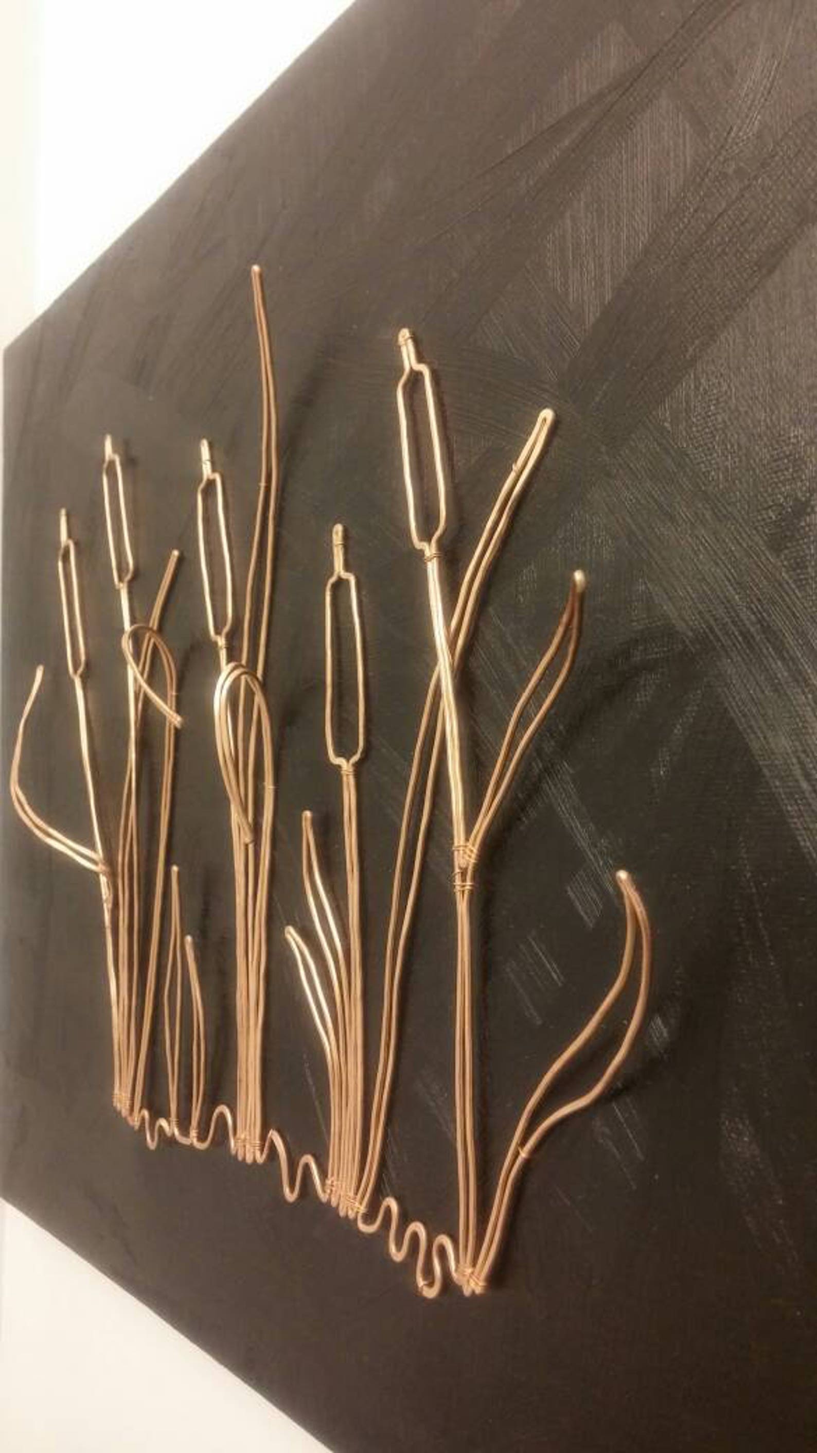 Cattails Copper Wall Art Cattail Cat Tail Home Decor by Etsy