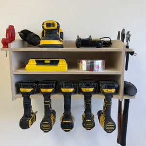 Power Tool Storage Tool Holder Wall Mounted Drill Organizer - Etsy