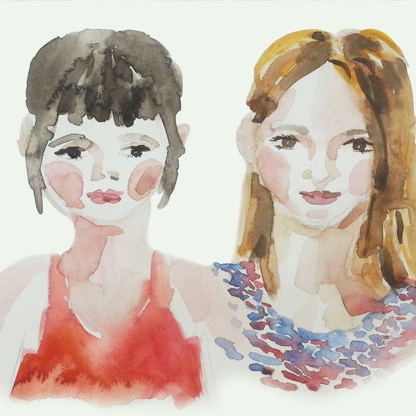 Custom Portrait Child in Watercolor