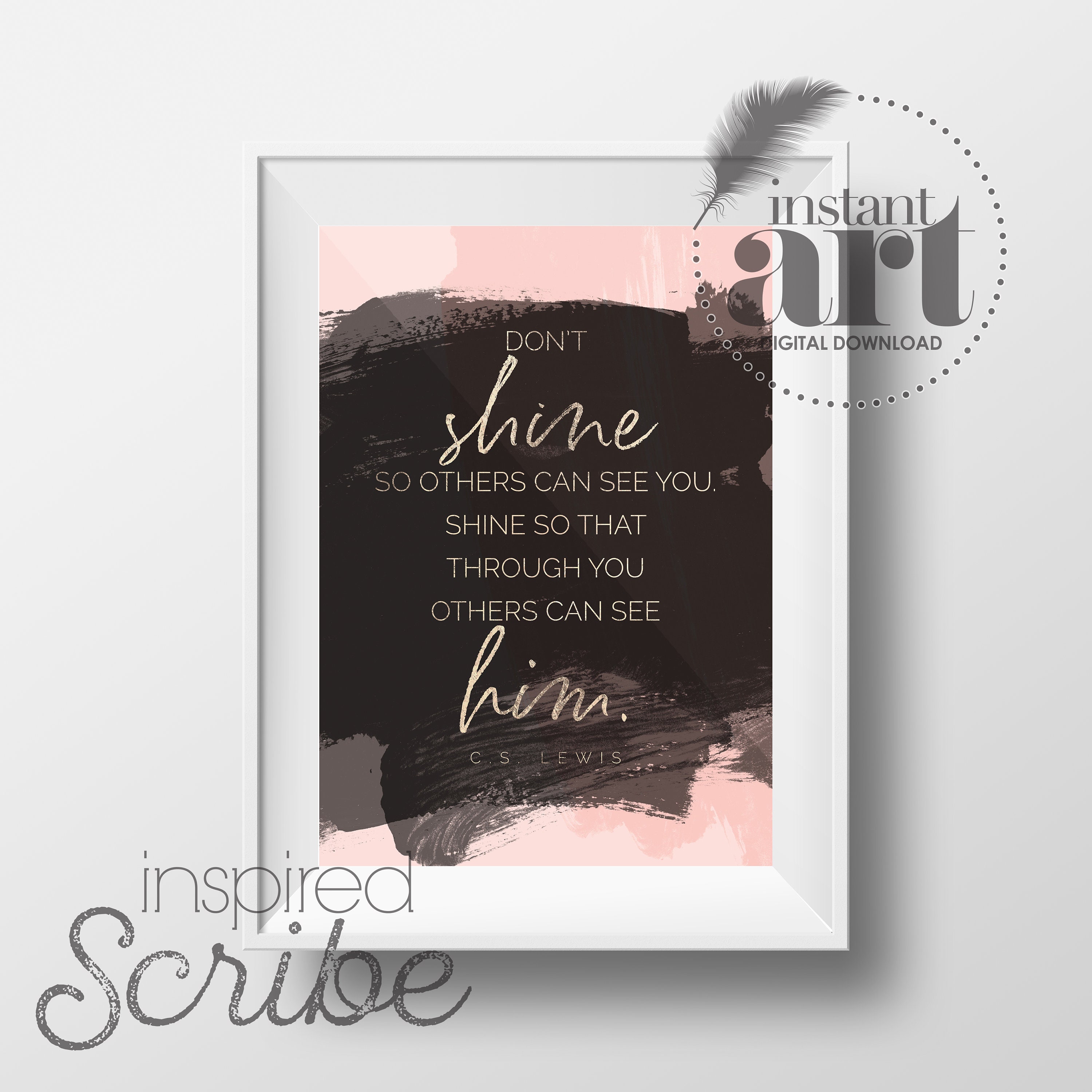 CS Lewis Wall Art CS Lewis Quotes CS Lewis (Instant Download) 