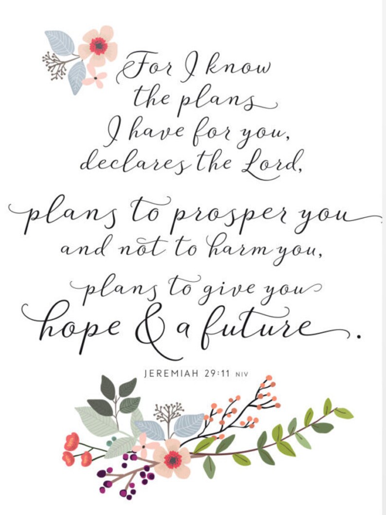 For I Know the Plans I Have for You... to Prosper You and Not Etsy