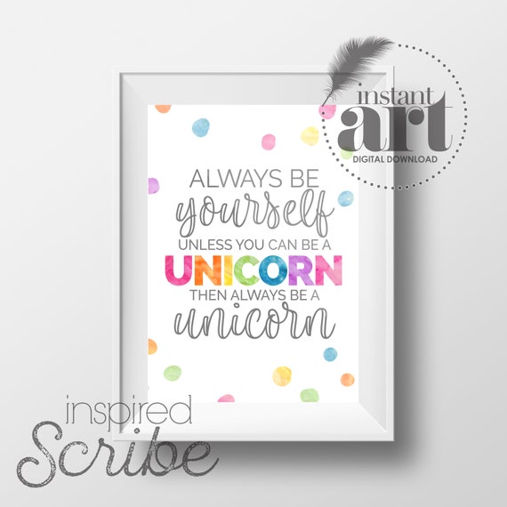 Planche à Découper En Bois Rectangulaire "Licorne Always Be Yourself" - 20x30 Cm - Neuf