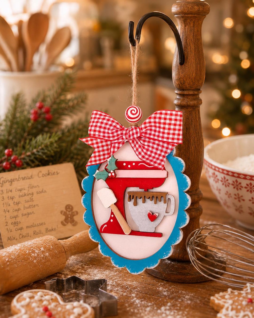 Hand-Painted Kitchen Mixer Ornament