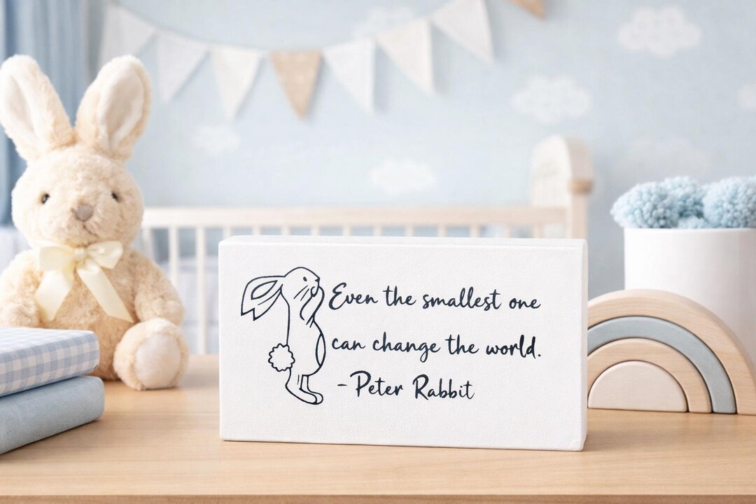 Peter Rabbit Nursery Sign